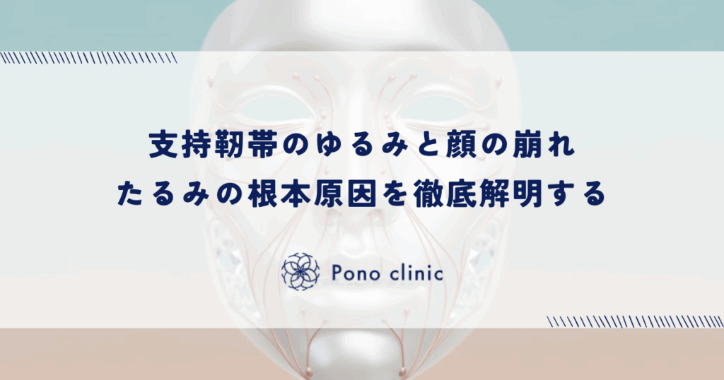 支持靭帯がゆるむ原因と顔のたるみに及ぼす深刻な影響を知る